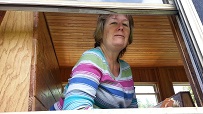 Ann Eating Lunch At Whitaker Station