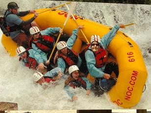 Ann Braves The Nantahala River Rapids