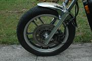 Shadow 500 Front Wheel Left Side Closeup